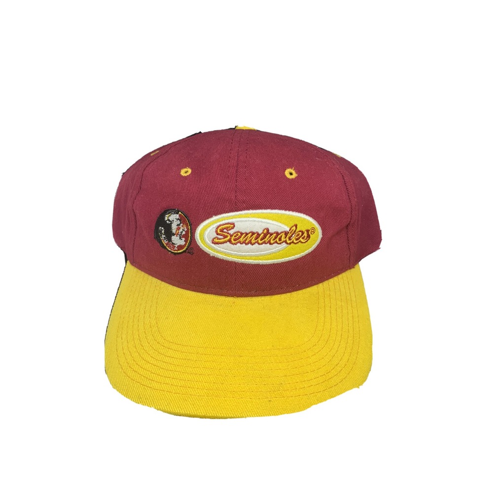 Vintage 1990s Signatures Florida State Seminoles Strapback Hat New w/o Tag Clean